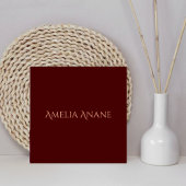 Elegante dunkelrote und rosa Typografie Fliese