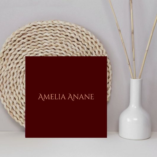 Elegante dunkelrote und rosa Typografie Fliese