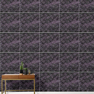 Elegante dunkelviolette Blumenranken-Tapete – Mela Tapete