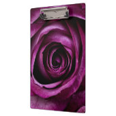 Elegante dunkelviolette Rose Klemmbrett (Links)
