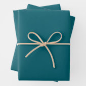 Elegante dunkle Aquamarine Farbe Geschenkpapier Set (Beispiel)