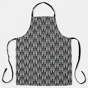 Elegante dunkle Art Deco abstrakte geometrische El Schürze