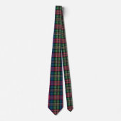 Elegante dunkle Farben Karo Gingham-Muster Krawatte (Vorderseite)