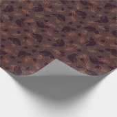 Elegante dunkle Feier Geschenkpapier (Ecke)