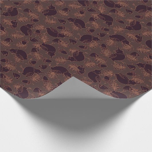 Elegante dunkle Feier Geschenkpapier (Ecke)