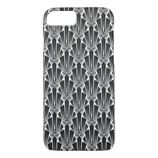 Elegante dunkle Kunst Deko abstrakte geometrische Case-Mate iPhone Hülle (Rückseite)