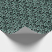 Elegante dunkle Kunst Deko abstrakte geometrische Geschenkpapier (Ecke)