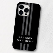 Elegante dunkle Linien, modern mit Monogramm schwa Case-Mate iPhone Hülle
