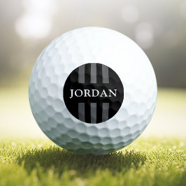 Elegante dunkle Linien, modern mit Monogramm schwa Golfball