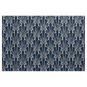 Elegante dunkle Marinekunst Deko abstraktes geomet Stoff (Yard (91,4 cm))