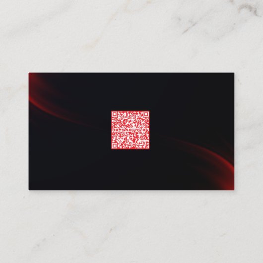 Elegante dunkle professionelle QR-Code-Netzwerkkar Visitenkarte (Rückseite)