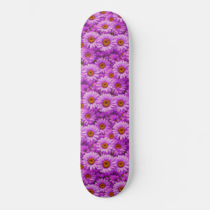 Elegante dunkle rosa Magenta Gänseblümchen Skateboard