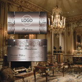 Elegante dunkle Rose Gold gequetscht Juwelen mit L Visitenkarte