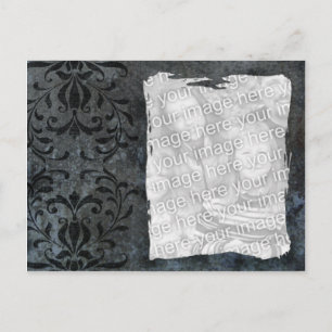 Elegante dunkle Vorlage Postkarte