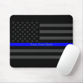 Elegante dünne blaue Linie personalisierte Mousepad (Mit Mouse)