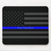 Elegante dünne blaue Linie personalisierte Mousepad (Vorne)