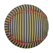 Elegante dünne goldene und blaue blaue Streifen Baseball (Vorderseite Links)