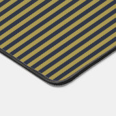 Elegante dünne goldene und blaue blaue Streifen Schreibtischunterlage (Ecke)