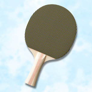 Elegante dünne goldene und blaue blaue Streifen Tischtennis Schläger