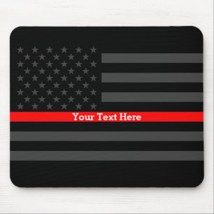 Elegante dünne rote Linie personalisierte Mousepad