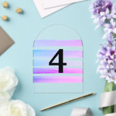 Elegante, durchsichtige Tischnummern (Insitu (Hochzeit))