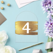 Elegante, durchsichtige Tischnummern (Insitu (Hochzeit))