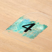 Elegante, durchsichtige Tischnummern (Ablage )