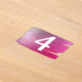 Elegante, durchsichtige Tischnummern (Ablage )