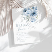 elegante Duschblüten Brautdusche Einladung