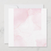 Elegante Dusche in Rosa Aquarell (Rückseite)