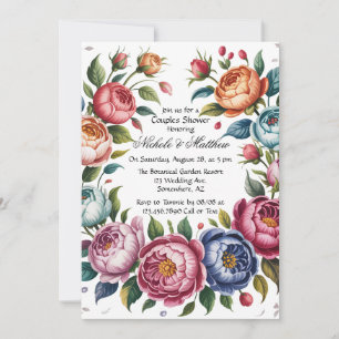 Elegante Dusche mit Blumenkästen Einladung