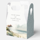 Elegante duskische Küste Sandstrand Hochzeit Geschenkschachtel (Geöffnet)