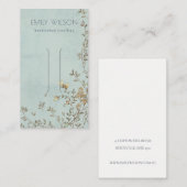 Elegante Dusky Blumenstrauß im Tessin Visitenkarte (Vorne/Hinten)