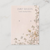 Elegante Dusky Blush Stud Earring Display Visitenkarte (Vorderseite)