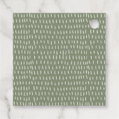 Elegante Dusky Coastal Beach Geschenkanhänger (Rückseite)