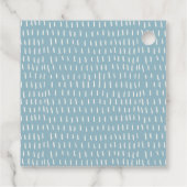 Elegante Dusky Schifffahrt Palm Seascape Hochzeit Geschenkanhänger (Rückseite)