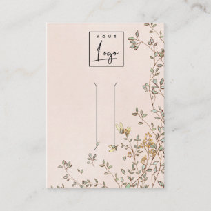 Elegante Dusky Vine Blush Hair Clip Display Visitenkarte