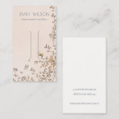 Elegante Dusky Vine Blush Hair Clip Display Visitenkarte (Vorne/Hinten)