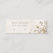 Elegante Dusky Vine Stud Earring Display Mini Visitenkarte (Vorderseite)