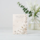 Elegante Duskyfloralvine mit Nekklassevorführung Visitenkarte (Stehend Vorderseite)