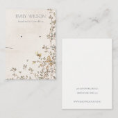 Elegante Duskyfloralvine mit Nekklassevorführung Visitenkarte (Vorne/Hinten)