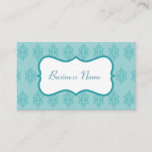Elegante Dusty Aqua Business Cards Visitenkarte (Vorderseite)