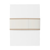 Elegante Dusty Beige Moderne Typografie Hochzeit Einladungsbanderole (Rückseitenbeispiel)