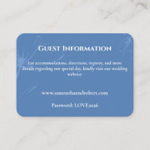 Elegante Dusty-Blue-Blumen-Linienkunst-Hochzeitsde