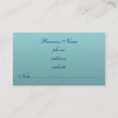 Elegante Dusty Blue Business Card Visitenkarte (Rückseite)