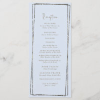 Elegante Dusty Blue Empfang Wedding Toasts