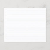 Elegante Dusty Blue Garden Brautparty Recipe (Rückseite)