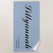 Elegante Dusty Blue Girls Festival del film Locarn Strandtuch (Vorderseite)