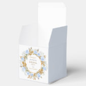 Elegante Dusty Blue Rose und Baby's Breathe Geschenkschachtel (Geöffnet)