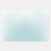 Elegante Dusty Blue Watercolor Blume Geschenkpapier Set (Vorderseite 3)